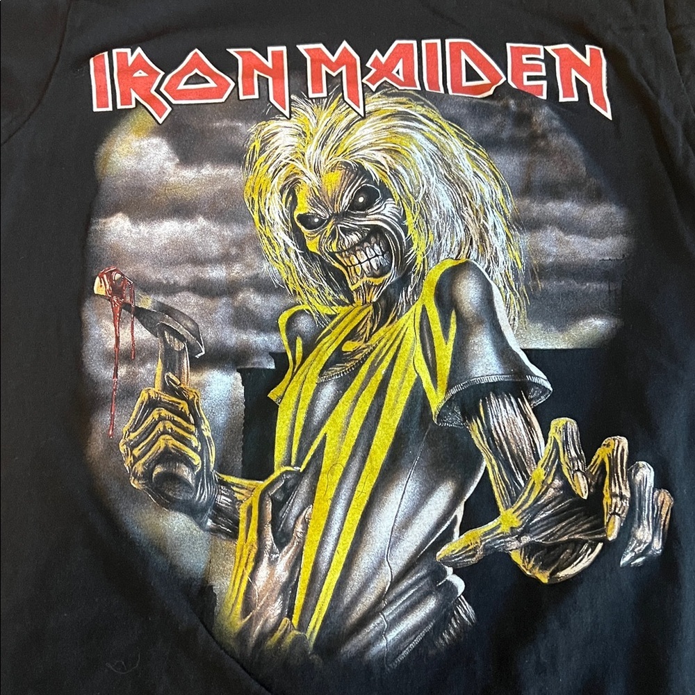 Iron Maiden Killers Album Cover Graphic TShirt Black Size Small